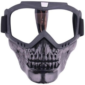 Resim 5 Renk Motosiklet Gözlük Maskesi Kafatası Moto Yüz Maskesi Rüzgar Geçirmez Kayak Motokros Gözlük Yarış Kaskı Koruyucu Gözlük Maskecn 