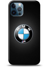 Resim Marselit Iphone 13 Pro Uyumlu Bmw Beyaz Mavi Logo Detaylı Telefon Kılıfı 