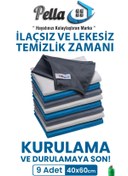 Resim Pella Mikrofiber Temizlik Bezi 9 Adet 40x60 Cm Europa Orjinal Bezleri Pratik Kaliteli Lüx 9lı-bez 