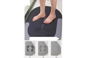 Resim Sihirli Su Emici Kaydırmaz Banyo Paspası Banyo Ayak Matı 