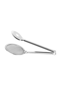 Resim Nehirr Nehir Sade Süzgeçli Kızartma Maşası - Gri - 30 Cm Renkli 