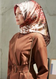 Resim Armine Nostalji Serisi Twill Ipek Eşarp 8245d-01 