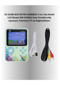 Resim Bfs G5 Game Box Retro Mini Oyun Konsolu 500 Dahili Oyun 
