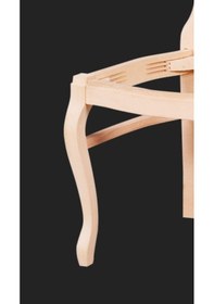 Resim Sandalye Avangard Kayın Ağaç Ham Ahşap İskelet 