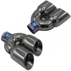 Resim Universal Krom Egzoz Ucu Çiftli S Model Sol Çıkış 90×110 800-030L 