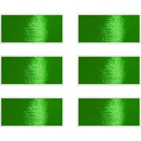 Resim Yeşil 6 Adet Jant Etiketi Su Geçirmez Dekoratif Evrensel Araba Motosiklet Tekerleği Göbeği Yansıtıcı Şerit Araç 