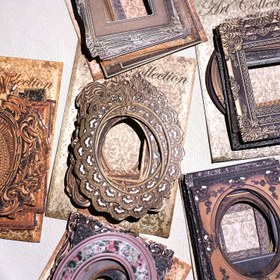Resim 30 Adet Vintage Kesim Çerçeve Dekor Kağıdı | Scrapbooking, Günlük Tutma & DIY El İşleri için Karmaşık & Süslü Tasarımlar | Çiçek & Paisley Desenli Antika Estetik | Planlayıcılar ve Yaratıcı Projeler için İdeal, Scrapbooking Malzemeleri 