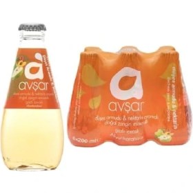 Resim Mena Rise Avşar 200 ml 6lı Düşes Armudu & Nektarin Aromalı Maden Suyu 