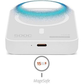 Resim Powerway 5.000mah Pd15w Magsafe Kablosuz Wireless Taşınabilir Şarj Cihazı Beyaz Powerbank Txm5 Çok Renkli 