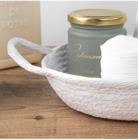 Resim Porsima 15289 Çok Amaçlı Hasır Sepet Düzenleyici Ekmeklik Beyaz 