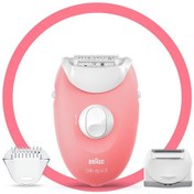 Resim Braun Silk-épil 3 3277 Smartlight, 2 Hız Ayarı, Kablolu Epilatör / Pembe Braun