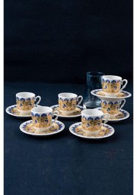 Resim Güral Porselen Sedef Kahve Fincan Takımı 6 Kişilik Sf12Ckt08115 