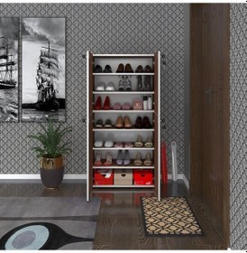 Resim Kenzlife Ayakkabılık Ayakkabı Dolabı Kilitli Be Real Cvz 140 70 32 Kapaklı Arkalıklı Ofis Dolabı İki Bölme 