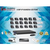 Resim 18'li 4 MP Ip Güvenlik Kamerası 