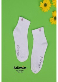 Resim Kıpırık Baby 3'lü Kız Çocuk Basic Lila Sarı Beyaz Soket Çorap-1328 Lila 