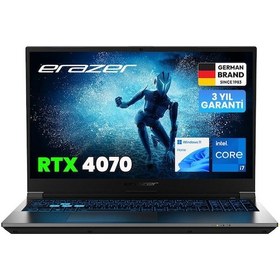 Resim Erazer Deputy P60 MD62684 i7-12650H 16 GB 1 TB SSD RTX4070 15.6" FHD Free Dos Dizüstü Bilgisayarı 