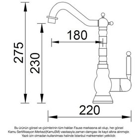 Resim Fause Rustik Eviye Bataryası Vintage Altın Altın Kte100-G 