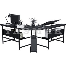 Resim Siyah L Bilgisayar Ve Çizim Masası 300-s Siyah 