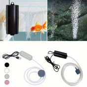 Resim Taşınabilir Mini USB Akvaryum Hava Pompası, 100cm Hortum, Sessiz Düşük Gürültülü Taş ve 90cm Kablo - Balık Tankları ve Açık Hava Balıkçılığı için İdeal, Balık Akvaryumu için Hava Pompası 
