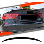 Resim Audi A5 2007-2016 Plastik Parlak Siyah S5 Spoiler Spoyler 