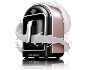 Resim Esmo Home Karaca Hatır Mod Sütlü Türk Kahve Makinesi, 300 ml 5 Fincan, 735 W, Sütlü Içecek Ayarı, Otomatik Kapanma, Rose Gold 
