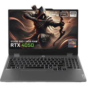 Resim LENOVO LOQ 15ARP9 83JC006ATRv1 Ryzen 7-7435HS 24GB 512GB RTX4050 15.6inç FHD FreeDos Gaming Laptop 