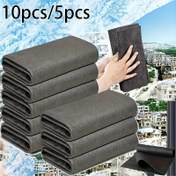 Resim 5 adet/10 adet Mikrofiber Cam Temizleme Bezi - Ultra-Yumuşak, Kalıntısız, Çoklu Yüzey Temizleme Bezi - Pencereler, Ayna, Tezgahlar ve Daha Fazlası İçin Dayanıklı, Olumsuz Etkili, Uzay Temalı Tasarım, Mutfak ve Ev Gereksinimleri, Pencere Temizleme Gereksinimleri|Modern Estetik|Dayanıklı Temizleme Bezi 