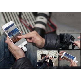 Resim TEKNETSTORE Iphone - Ipad Lightning Micro Sd Card Reader (KART OKUYUCU) Veri Aktarma Aparatı Ios 