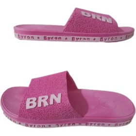 Resim Byron Kadın Koyu Pembe Kaymaz Taban Deniz Plaj Havuz Günlük Yürüyüş Terlik B050-10 