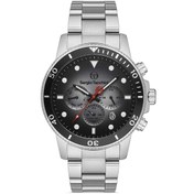 Resim Sergio Tacchini Erkek Bi Color (ÇİFT RENKLİ)-siyah Çelik Kasa Oval Kadran Metal Kordonlu Kol Saati Quartz Mekanizma 