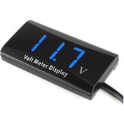 Resim Fosenze 12v Araba Motosiklet Evrensel Gerçek Zamanlı Akım Voltaj Testeri Mavi Sayısal Ekranli Abs Metal Akıllı Kontrol Cihazı 