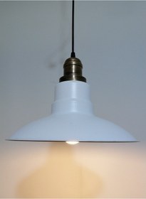 Resim Riolight Retro Beyaz Içi Beyaz Tekli Metal Sarkıt Çap: 30Cm (538287842) 