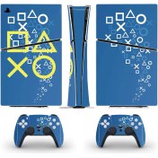 Resim Kt Grup Sanatsal Kontroller Playstation 5 Slim Disk Versiyon Sticker Kaplama Seti 