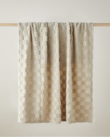 Resim English Home Fancy Square Koltuk Şalı 120x160 Cm Bej Bej 