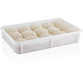 Resim GastroPlast 4 Adet Polipropilen Pp 600x400x100 Mm Pızza Ve Hamur Teknesi ( Kapakları Dahil ) 