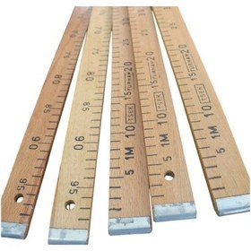 Resim Kaliteli Tsek-Onaylı Tahta Manifatura Cetveli Ön/Arka Yüzü 100cm 