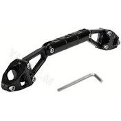 Resim Dashanshop Ducati Scrambler 800 400 1100 Icon Desert Sled 22mm Alüminyum Siyah Çapraz Bar 