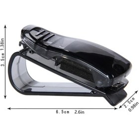 Resim Elmpaly Siyah Otomobil Güneşlik Gözlük Kılıfı 1 Adet 