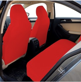 Resim carlone Kırmızı Servis Kılıfı Düz Renk Fit Kesim Likralı Ürün Terletmez Kumaş 