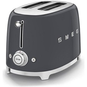 Resim Smeg TSF01 2 Dilim Ekmek Kızartma Makinesi Gri 