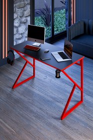 Resim Toprak Atelier THOR Oyuncu Masası Çalışma Masası Ofis Masası Yemek Masası Okul Masası Genç Odası 60x120 Cm 