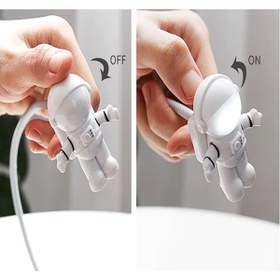 Resim hediyesahibi Astronot Lamba Led Usb Gece Lambası Klavye Işığı Kitap Okuma Işığı 