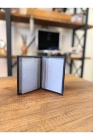 Resim EFE DERİ İsim Baskı Ahmet Deri Dikişli Araç Ruhsat Kılıfı Kabı Oto Ruhsatlık Araba Ruhsat Koruyucu 