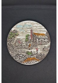 Resim Wood & Sons Post House Vintage Pasta Tabağı 20 Cm Haki 