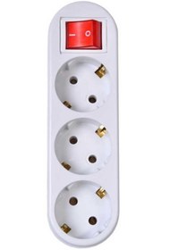 Resim Genel Markalar Fetih 106-03y 3Lü Fiş Priz Anahtarlı Golyat 