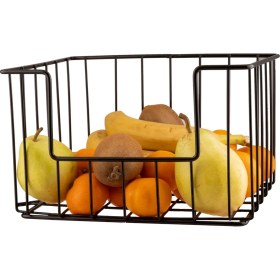 Resim Nilşah Tezgahüstü Meyvelik/sebzelik-Siyah 