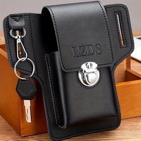 Resim 1 adet LZDS Spor Tarzı Telefon Kılıfı Anahtarlık ile, Hafif Polyester Astarlı Bel Çantası, Değiştirilebilir Kayış 