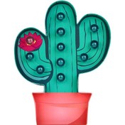 Resim Ranyeek Çocuk Odası Yeşil Noktalı Kaktüs Şekilli Yeşil Maden Kağıt Dekoratif Gece Lambası Diğer 