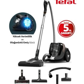 Resim Tefal Olağanüstü Verimlilik ve Üstün Sessizlik Performansı Silence Force Cyclonic Toz Torbasız Elektrikli Süpürge + Hav&yün Temizleyici 