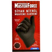 Resim Master Force Siyah M Beden Nitril Muayene Eldiveni (204.02.FR02) 
